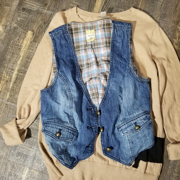 Fossil M jean vest - Picture 2 of 5